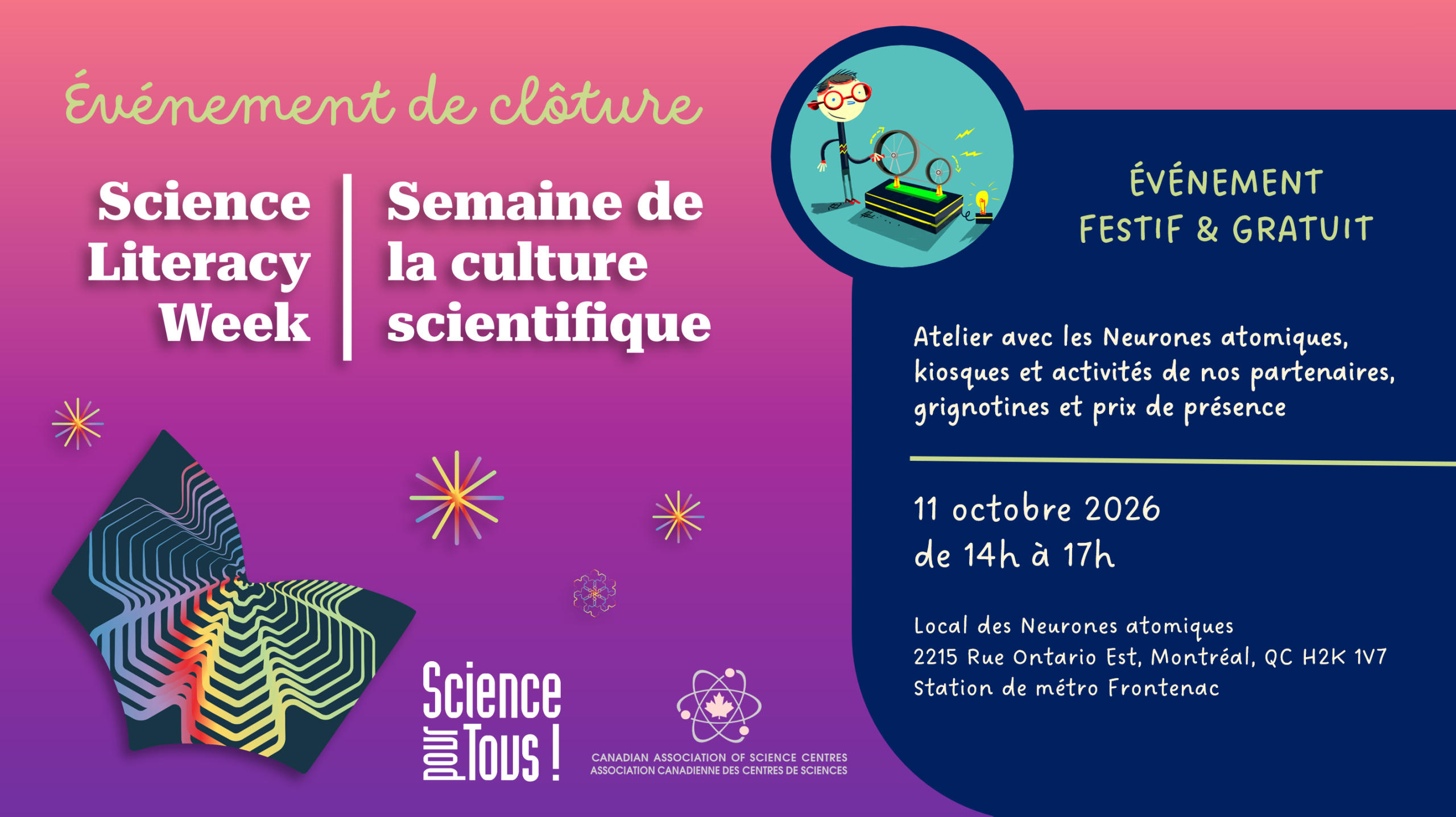 Événement de clôture de la Semaine de la culture scientifique