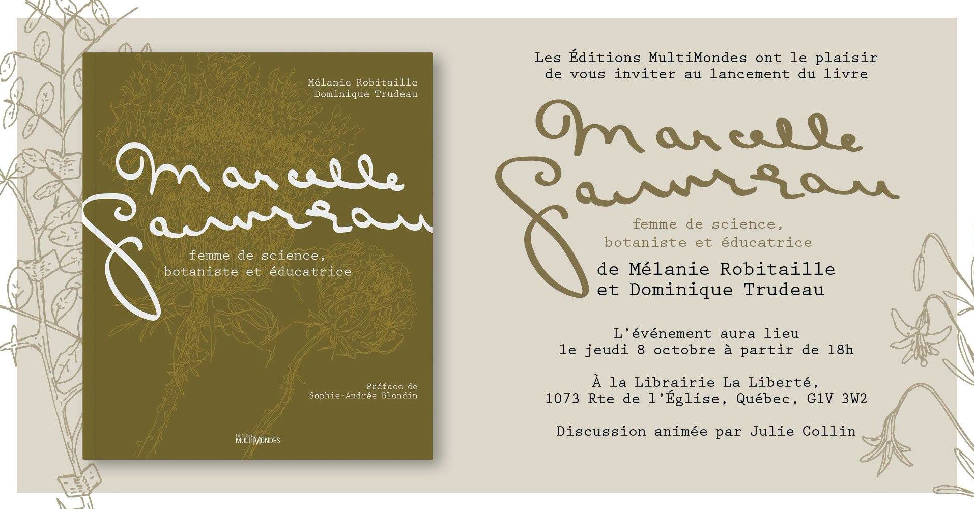 Lancement de livre & causerie | Marcelle Gauvreau